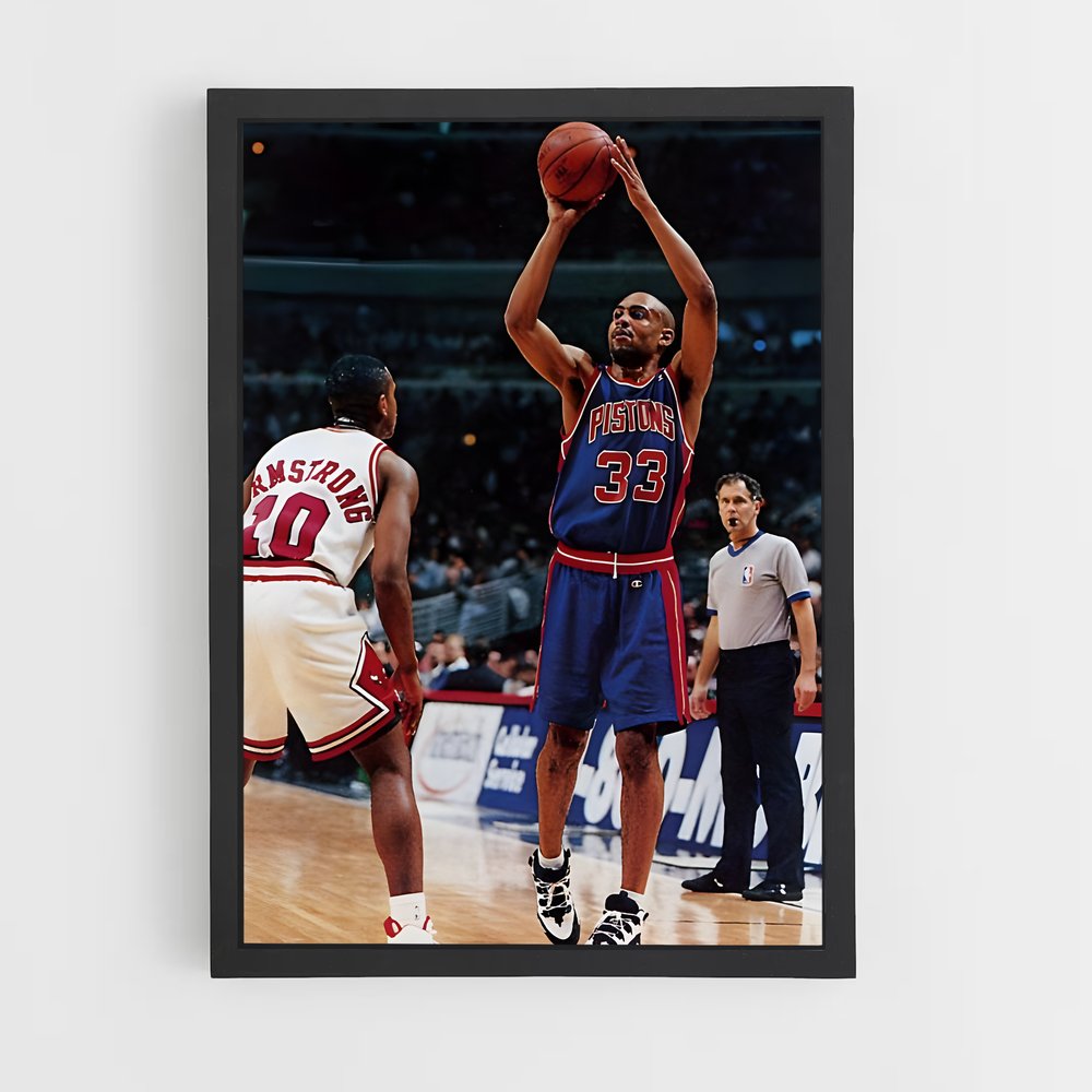 Poster Le Dunk de Grant – affiche Basketball (vue 2)